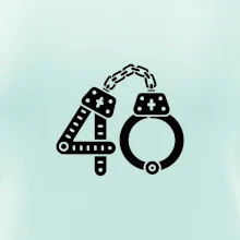 Narodeninové tričko pre policajta - putá 40