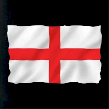 Anglická vlajka vejúca