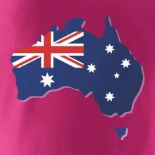 Austrália - vlajka mapa