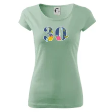 Kvetinové číslo kreslené - 30