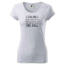 Sailing beacause one ball