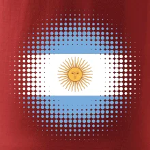 Argentína vlajka bodkovaná