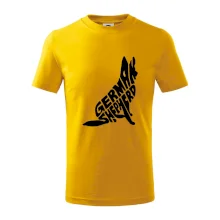 Nemecký ovčiak sediaci napis