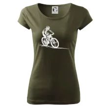 MTB kreslený cyklista