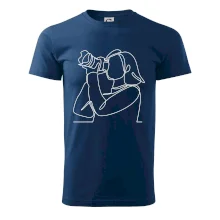 Fotografka stojaca jedným ťahom Fotografka stojaca jedným ťahom