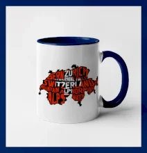 Mapy - názvy miest - Švajčiarsko