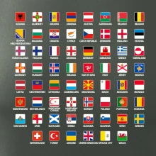 Vlajky štátov - Európa Vlajky štátov - Európa