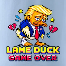 Trump lame duck pixel art game over