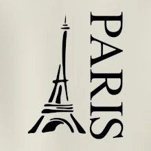 Paris nápis Eiffelovka na výšku