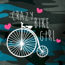 Crazy bike girl Crazy bike girl