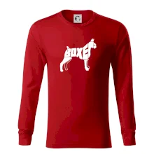 Boxer nápis v tele Boxer nápis v tele