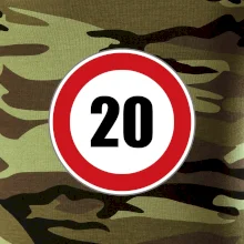 Dopravná značka - obmedzenie rýchlosti 20