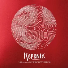 Keprník - vrstevnice v kruhu