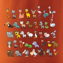 Tričko plné zvieratiek