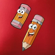 Parové tričko - Ceruzka a guma