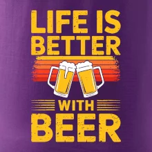 Life is better with beer - oranžové