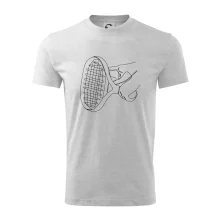 Tenisová raketa jedným ťahom Tenisová raketa jedným ťahom