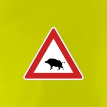 Dopravná značka - Pozor diviak