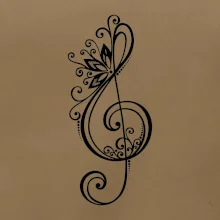 Husľový kľúč kvety