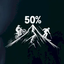 Narodeniny motorkár enduro a lyžiar 50