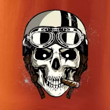 Motorkárska helma a cigara