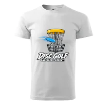 Discgolfový kôš s letiacim diskom eat sleep repeat