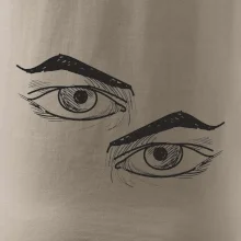 Párový motív - oko naštvané