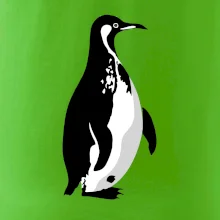 Tučniak čiernobiely z boku