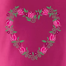 Červené tulipánové srdiečko (Pecka design)