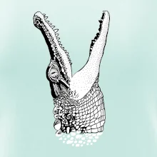 Krokodíl kreslený  (Pecka design)