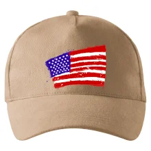 Americká vlajka ohnutá