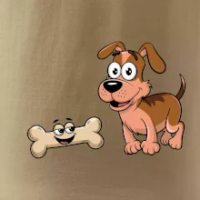 Parové tričko - Pes a kosť