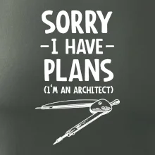 Sorry I have plans - architect