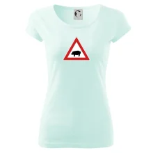 Dopravná značka - Pozor prasa domáca