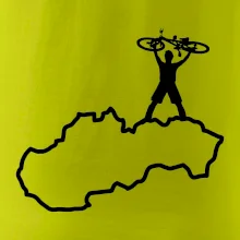 Mapa Slovenska - cyklista