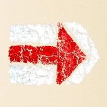 Párová turistická značka červená Párová turistická značka červená