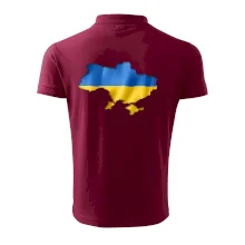 Ukrajina vlajka mapa