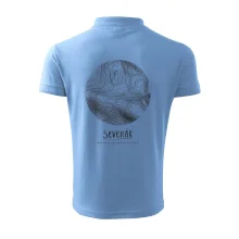 Severák - vrstevnice v kruhu