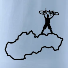 Mapa Slovenska - cyklista