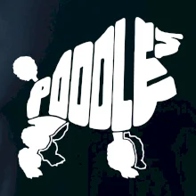 Pudel - nápis v tele