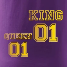 King - Queen - 01 dres - zlatá potlač