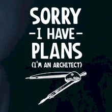 Sorry I have plans - architect