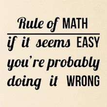 Rule of math Rule of math