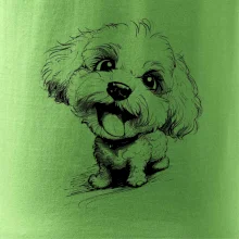 Čiernobiela karikatúra Bišónik