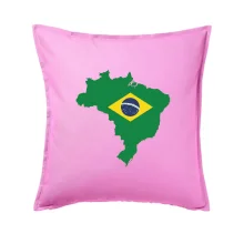 Brazília vlajka v mape