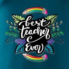 Farebné ceruzky best teacher ever