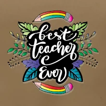 Farebné ceruzky best teacher ever