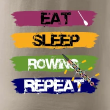 Eat sleep rowing repeat farebné