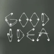 Good Idea nápis zatvárací špendlík