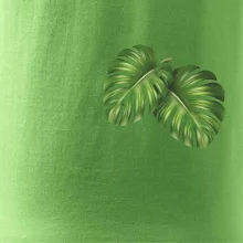 Monstera listy na prsu